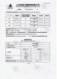 檢測儀器報告證書：通用卡尺檢定報告